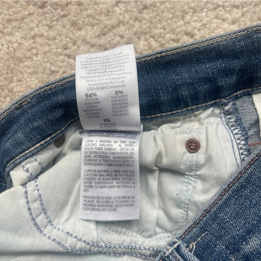 Mother Insider Crop Step Chew Dancing On Coals Jeans Distressed - Picture 6 of 9